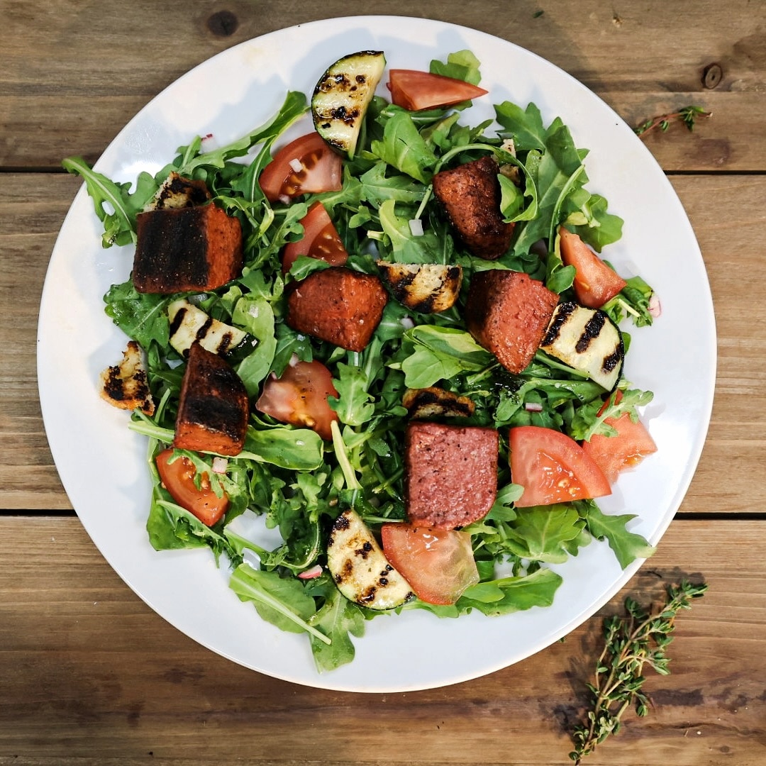 mycoprotein steak salad